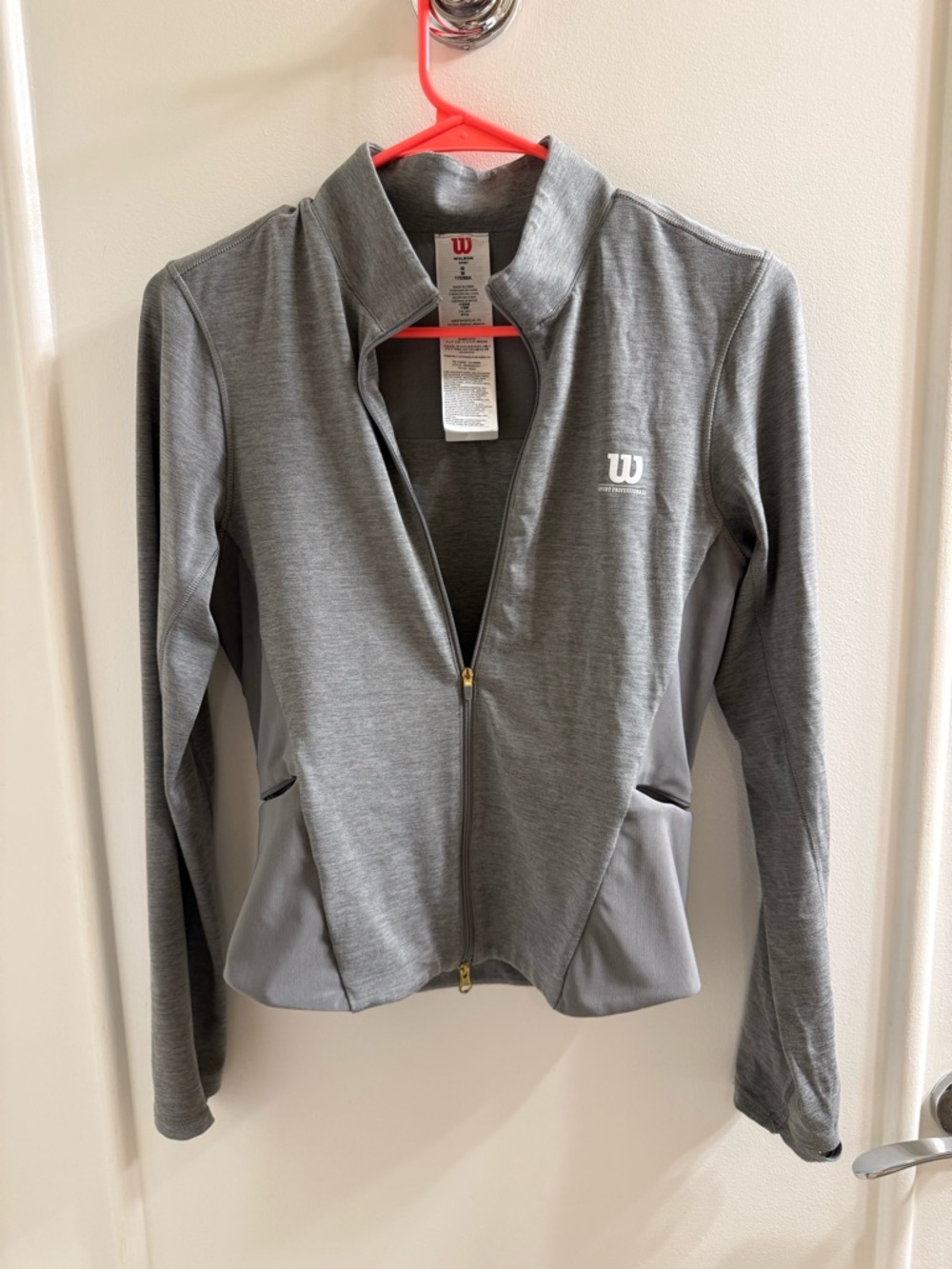 Wilson Sport Zip-Up Athletic Jacket – Size M (Gray)